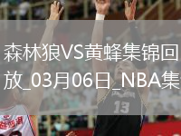 03月06日NBA常規(guī)賽 森林狼 - 黃蜂 精彩鏡頭